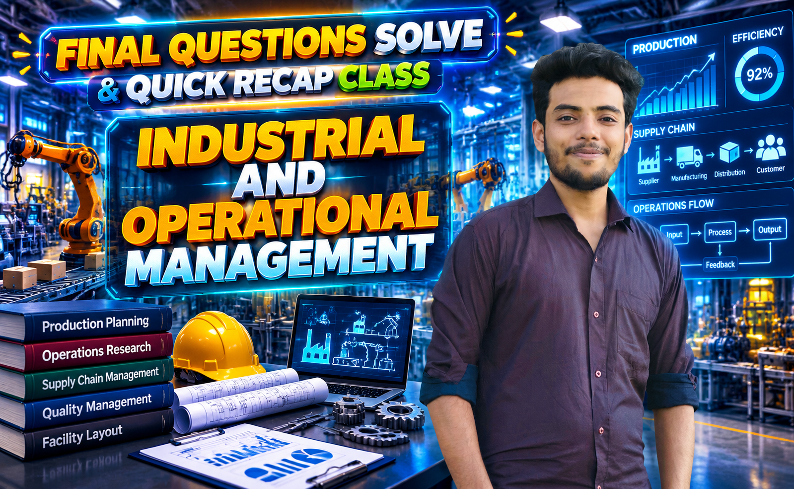 Industrial and Operational Management (Quick Recap + Previous Year Question Solving Nex-5264)