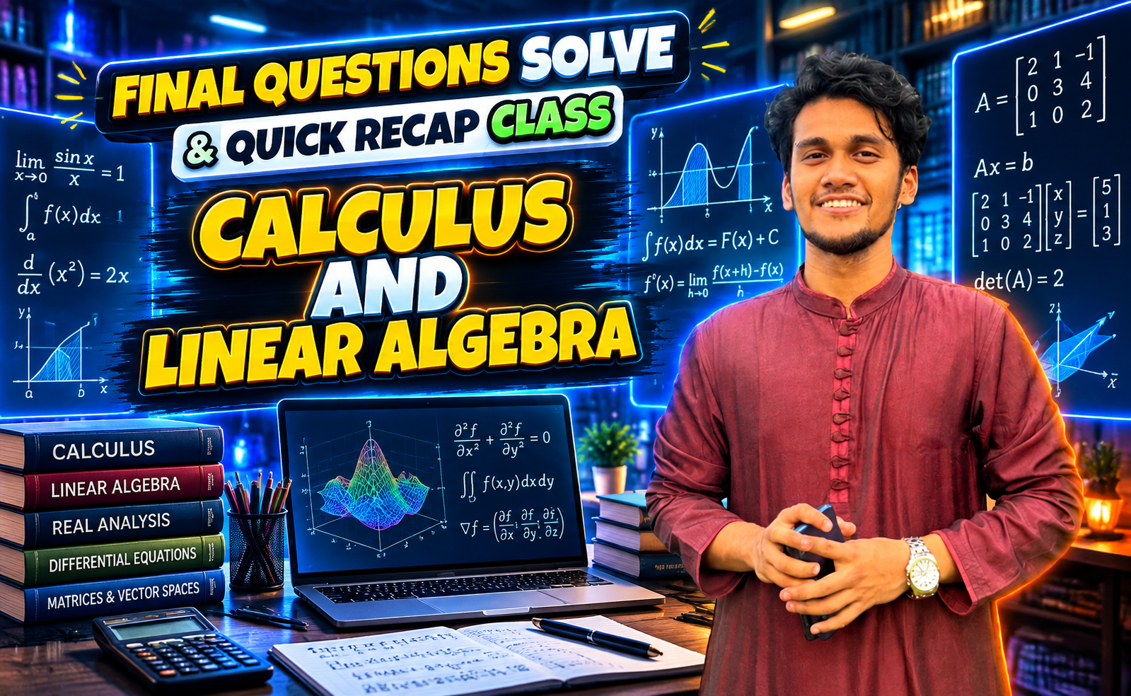 Calculus and Linear Algebra (Quick Recap + Previous Year Question Solving Nex-5264)